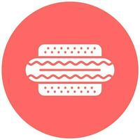 Hot Dog Vector Icon Style