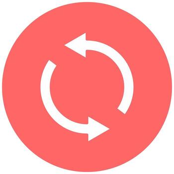 Open Loop Vector Icon Style