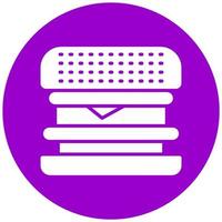 Burger Sandwich Vector Icon Style