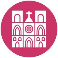 Notre Dame Vector Icon Style