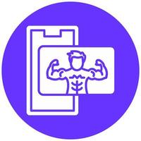 Full Body Muscle Vector Icon Style