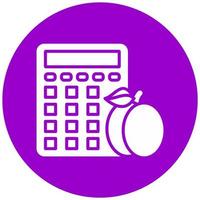 Calorie Calculator Vector Icon Style