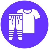 ejercicio ropa vector icono estilo