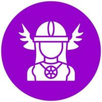 Shieldmaiden Vector Icon Style
