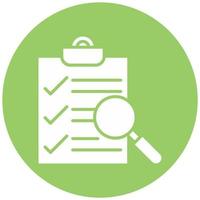 Survey Search Vector Icon Style
