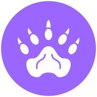 Bear Paw Vector Icon Style