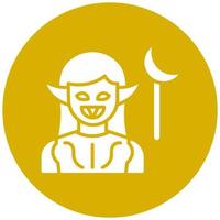 Dark Elf Vector Icon Style