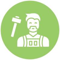 Blacksmith Vector Icon Style