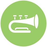 Horn Trumpet Vector Icon Style