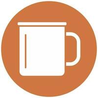 Metal Mug Vector Icon Style