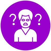 Confused Vector Icon Style