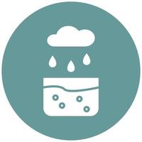 Collecting Water Vector Icon Style