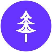 Pine Tree Vector Icon Style