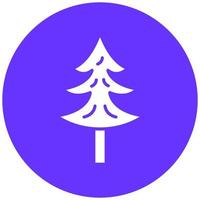 Pine Tree Vector Icon Style