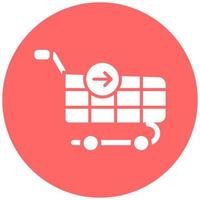 Continue Shopping Vector Icon Style