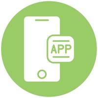 Mobile App Vector Icon Style