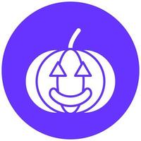 Jack-o-lantern vector icono estilo