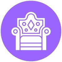 Throne Vector Icon Style