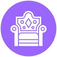 Throne Vector Icon Style