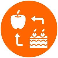 Food Substitution Vector Icon Style