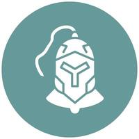 Armor Helmet Vector Icon Style