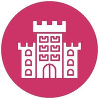 Castle Vector Icon Style