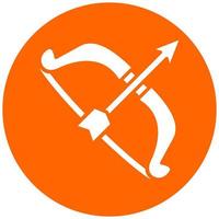 Bow Arrow Vector Icon Style