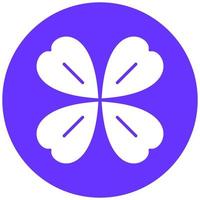 Four Leaf Clover Vector Icon Style