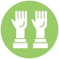 Hands Up Vector Icon Style