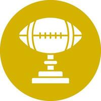 Rugby Trophy Vector Icon Style