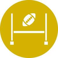 Rugby Goal Vector Icon Style