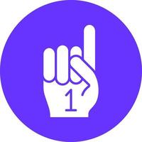 Foam Hand Vector Icon Style