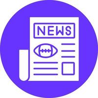 Sport News Vector Icon Style