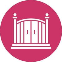 Entry Gate Vector Icon Style