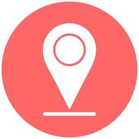 Vector Design Current Location Vector Icon Style