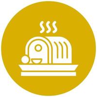 Roasted Meat Vector Icon Style