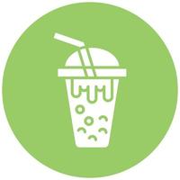 Vector Design Bubble Tea Vector Icon Style