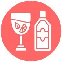 Vector Design Gin Tonic Vector Icon Style