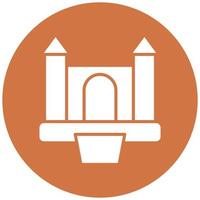 Vector Design Bouncy Castle Vector Icon Style