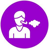 Shortness Of Breath Vector Icon Style