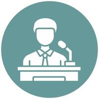Assistant Minority Leade Vector Icon Style