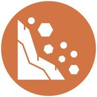 Landslide Vector Icon Style