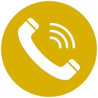 Phone Call Vector Icon Style