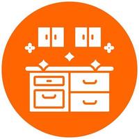 Kitchen Cleaning Vector Icon Style