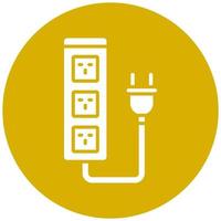Extension Cord Vector Icon Style