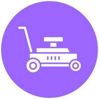 Lawn Mower Vector Icon Style