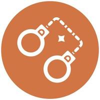 Handcuffs Vector Icon Style