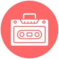 Cassette Player Vector Icon Style