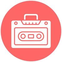 Cassette Player Vector Icon Style