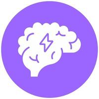 Brain Power Vector Icon Style